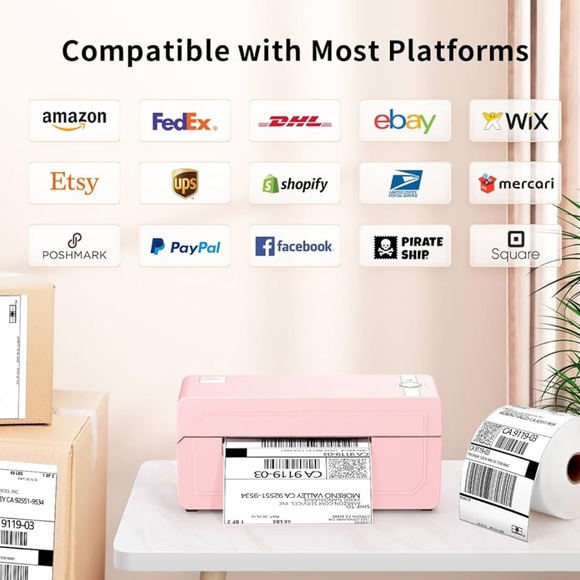 Pink Bluetooth Mini Label Maker - Picture 4 of 6